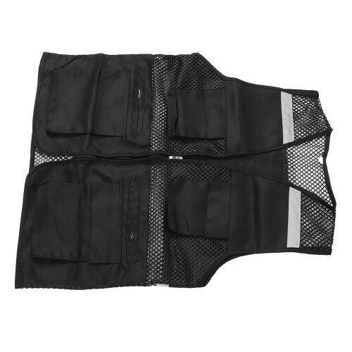 Reflective Vest Multiple Pockets Mesh High Visibility Breathable 2