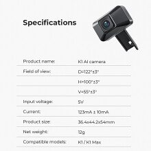 Creality K1 AI Kamera Steuerung HD Zeitraffer