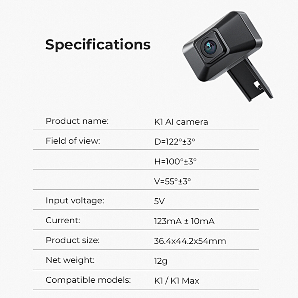 Creality K1 Ai Camera Control Hd Time-Lapse For K1/K1 Max/K1c 323163088228