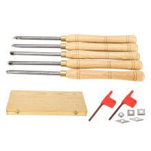 5-teiliges Holz-Drehwerkzeug-Set Handheld