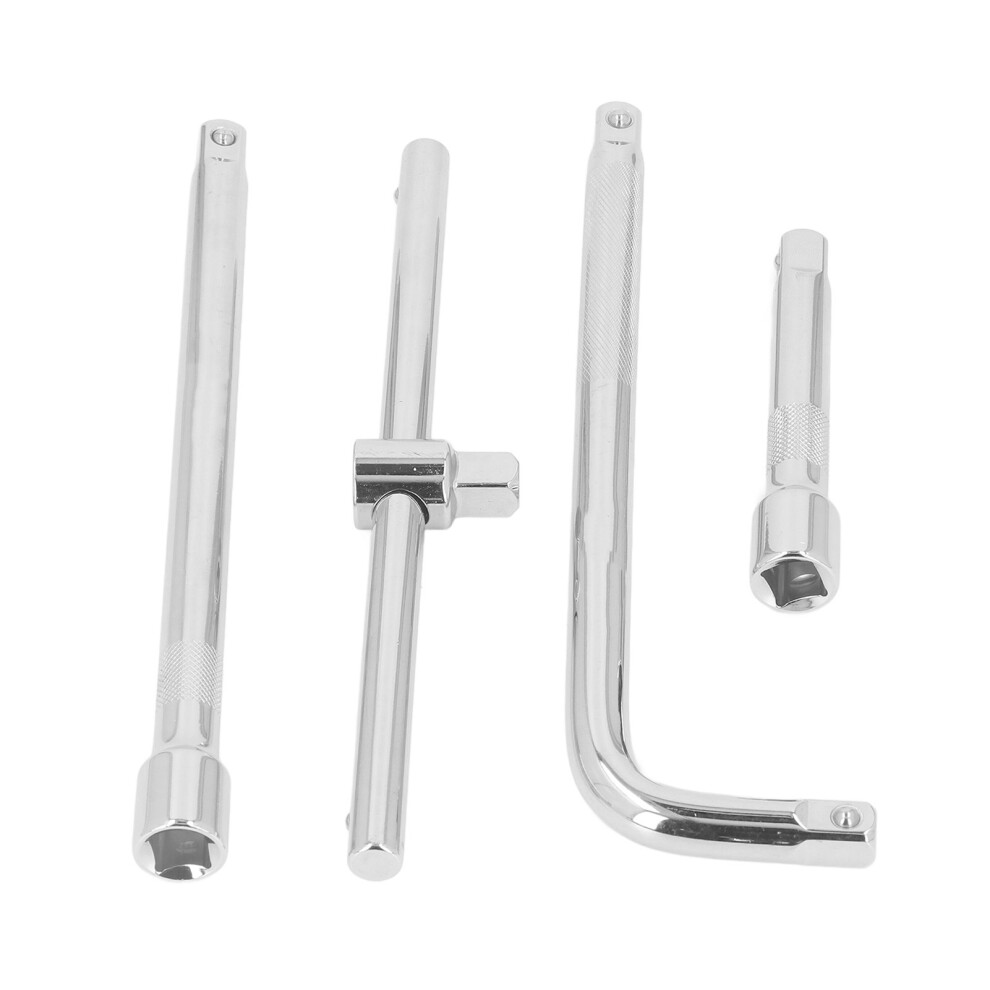 4Pcs Drive Socket Extension Bar Chrome Vanadium Steel T Handle Wrench 323163075525