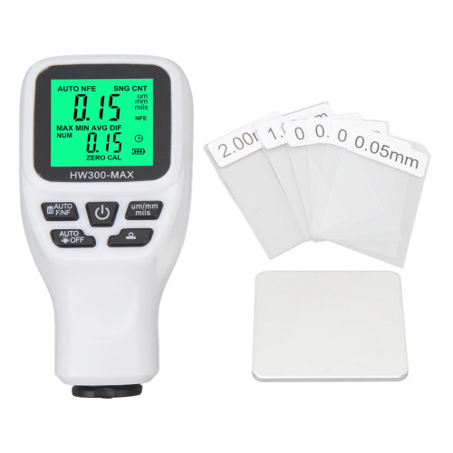 (Black) Digitaler Beschichtungsdickenmesser 0-2000µm Weiß