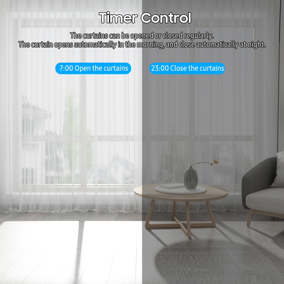 2Pcs Smart Curtain Motor Wifi Bt Voice Control App Timer 323163091792