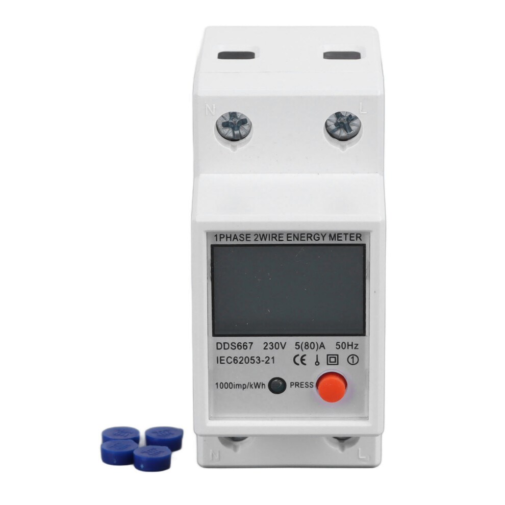 Multifunctional Power Meter 1 Phase Lcd Energy Monitor 200A 323163084091