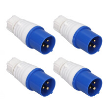 4x3-Pin 16A IP44 220-250V Stecker