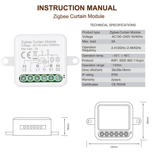 Zigbee 3.0 Mini Smart Relay WiFi Switch für Alexa Home 1