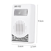 70db Loud Telephone Ringer Amplifier with Strobe Light for Landline