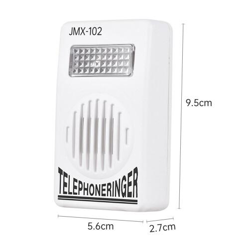 70db Loud Telephone Ringer Amplifier with Strobe Light for Landline