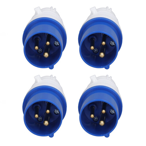 4x3-Pin 16A IP44 220-250V Stecker 1