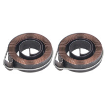 2PCS Drill Press Quill Feed Return Spring 0.8x10 37mm OD Double Hook
