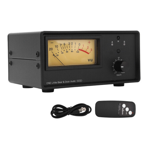 200W 2-in-1/1-in-2 Lautstärkeregler mit VU-Meter