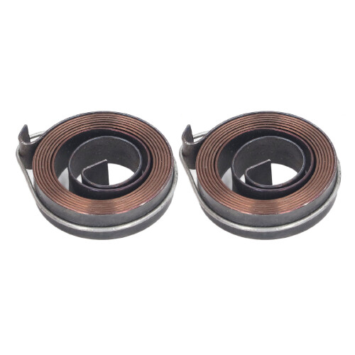 2PCS Drill Press Quill Feed Return Spring 0.8x10 37mm OD Double Hook 1
