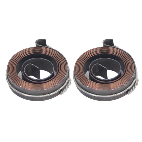 2PCS Drill Press Quill Feed Return Spring 0.8x10 37mm OD Double Hook 2