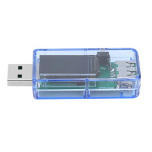 U96 USB-Tester Spannung Strom Leistung Temperatur blau