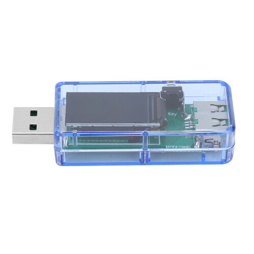 U96 USB-Tester Spannung Strom Leistung Temperatur blau