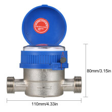 LXSG-13D Wasserzähler 1,5m³/h 15mm Digital, Trocken, Mit Zubehör