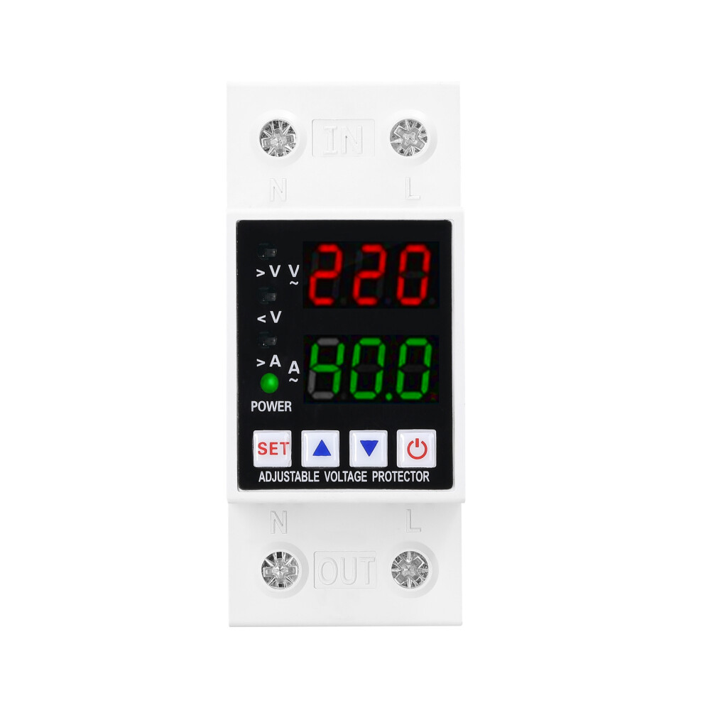 Adjustable Voltage Protector Over/Under Overcurrent Self-Reset 323163090894