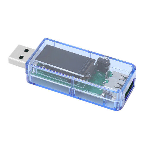 U96 USB-Tester Spannung Strom Leistung Temperatur blau 1