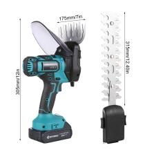 20V Akku-Schere 2-in-1 Heckenschneider 2x2000mAh US
