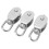 3x Edelstahl-Einzelrolle 360 drehbar M20 Draht 2