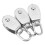 3x Edelstahl-Einzelrolle 360 drehbar M20 Draht 3
