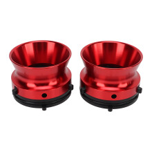 (Red) Nab-Hub-Adapter 10 Zoll poliert Aluminium rot