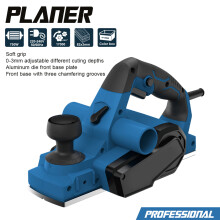 Electric Planer 6A 750W 17000Rpm 3-1/4" Cut Dual Dust Out Dual Handle