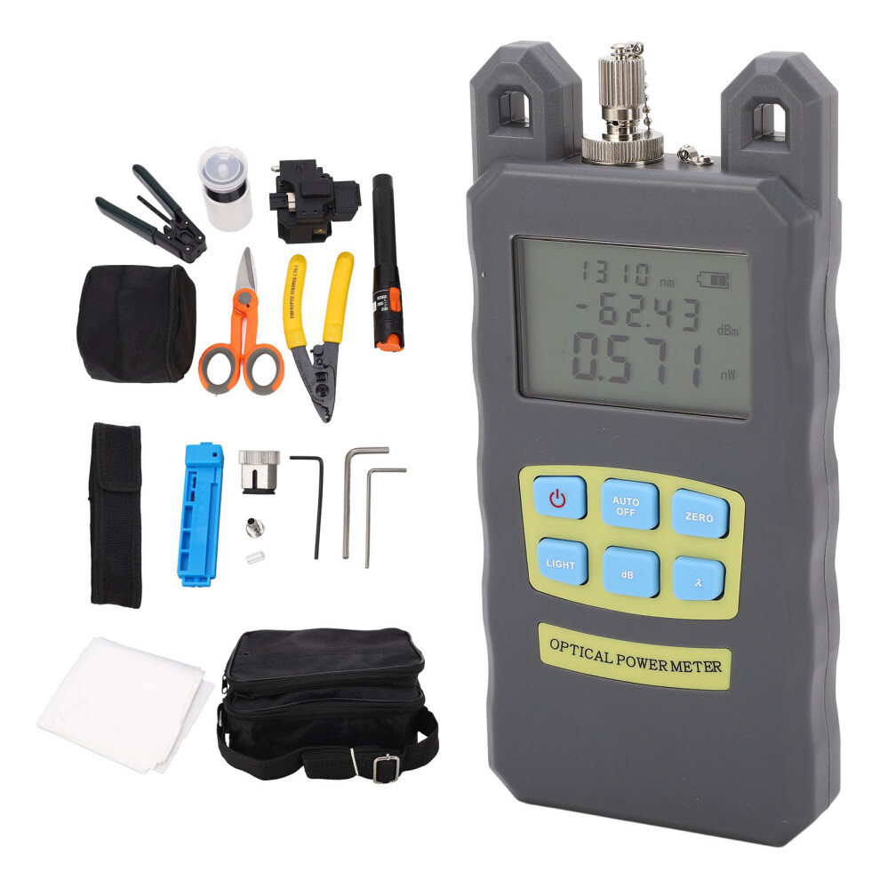 Fiber Optic Tool Kit Power Meter Visual Fault Locator Cleaver Stripper 323163090337