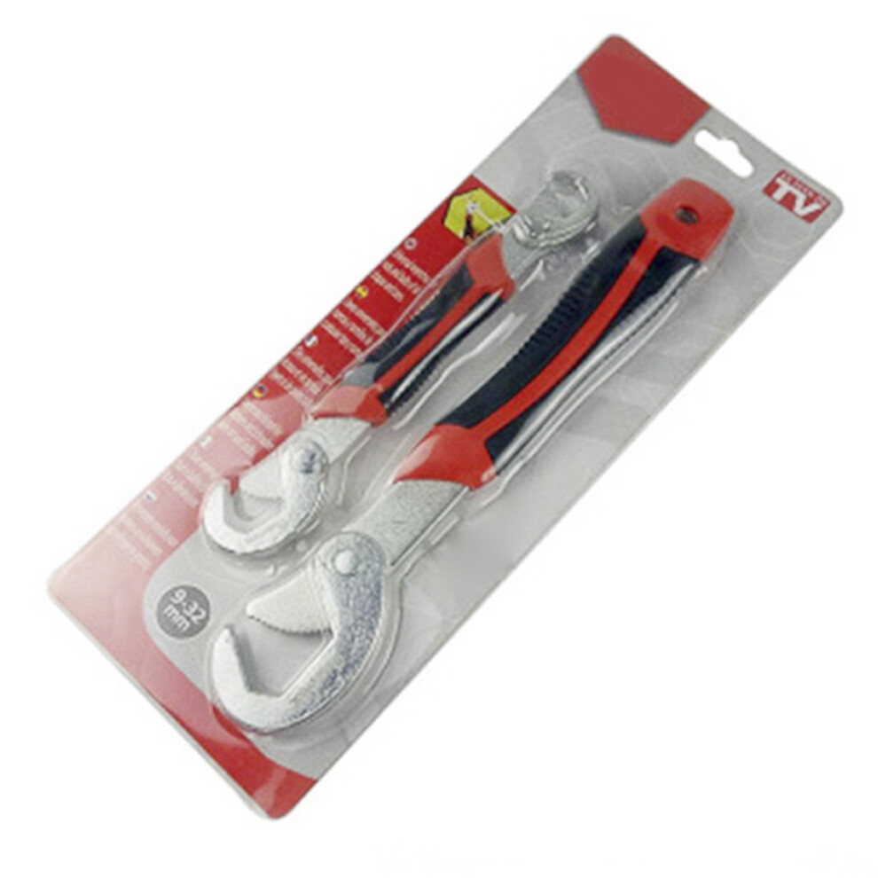 2Pcs Open End Wrench 9-32Mm Chrome Vanadium Self Tightening 323163094618