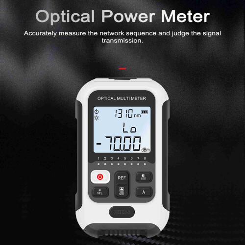 Portable Optical Power Meter Accuracy Fiber Tester with LED 1