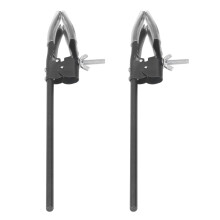 2x Laborklemme 4-zinkig rutschfest für Becherglas und Kolben