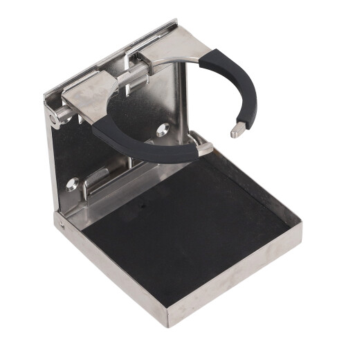 Faltbarer Becherhalter 53-80mm Edelstahl für Boot 2