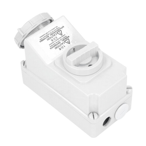 Wasserdichte Außensteckdose 32A 3-polig IP67 220-250V 2