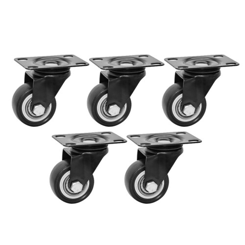 5Stk Schwerlastrollen Universal 2 Zoll Doppel-Lager