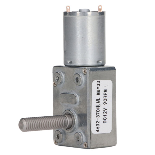 DC-Motor 4632-370 90U/min M8x33mm leise Getriebemotor 12V 1