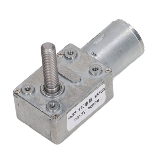 DC-Motor 4632-370 90U/min M8x33mm leise Getriebemotor 12V 2