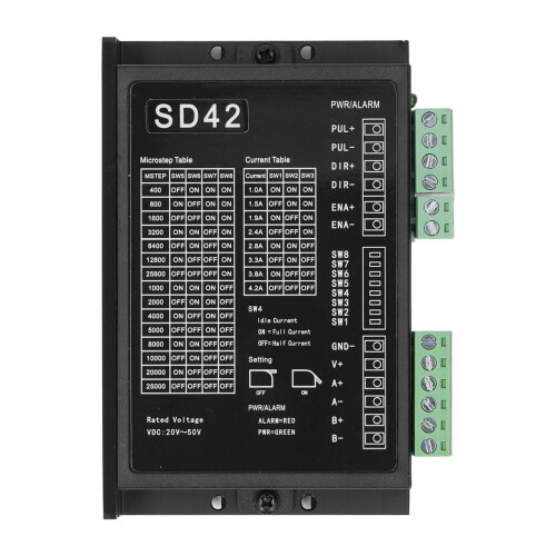 Stepper Motor Driver 20-50V 1.0-4.2A Self Protection