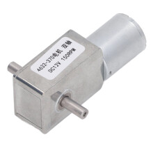 (150RPM) DC12V Worm Gear Motor Double Shaft Micro Electric 150RPM