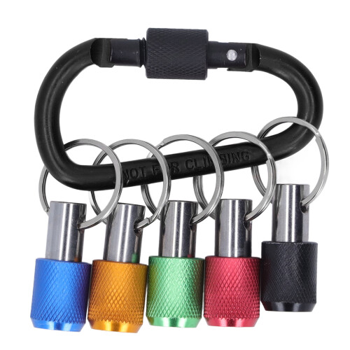 (Black Keyring) 1/4-Zoll-Bit-Halter mit 5 Farbschrauben