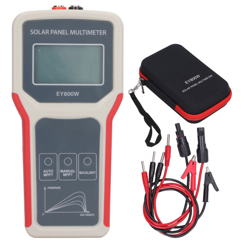 Solarpanel MPPT-Tester HD-LCD Auto/Manuell PV-Multimeter
