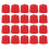 (20mm) 20x Rote PVC-Schraubkappe 20mm, flammhemmend 1