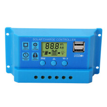 (30A) PWM-Solarladeregler LCD 2 USB einstellbar 12V/24V