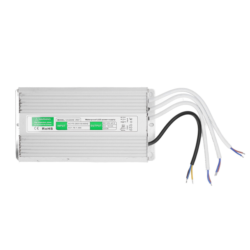 Led Driver 170-260Vac To 12Vdc 200W Constant Voltage Ip67 323163097374