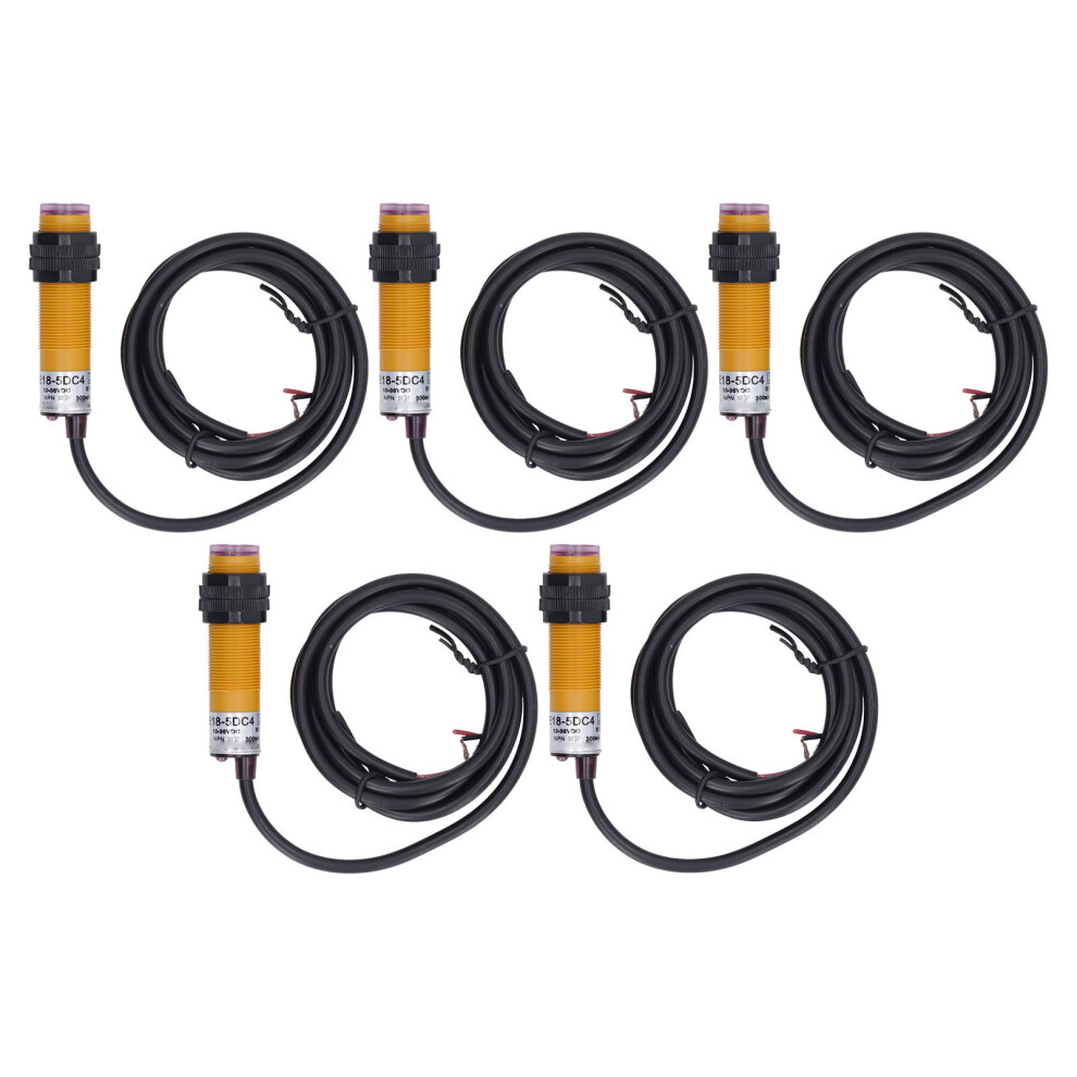 5Pcs Infrared Sensor Module 10-36V Dc Npn Open Obstacle Avoidance 323163096315
