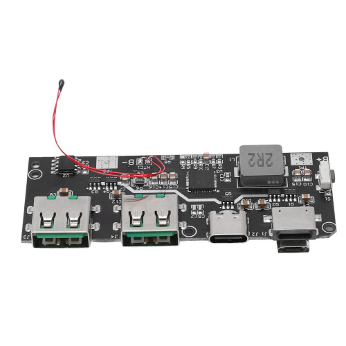Schnelllademodul Dual LED USB Micro Type C 5V 4.5A 22.5W 2