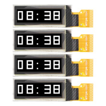 (MRA071‑1 White Display) 4x 14-Pin 0.91" IIC OLED Display 128x32 MRA071-1 Weiß