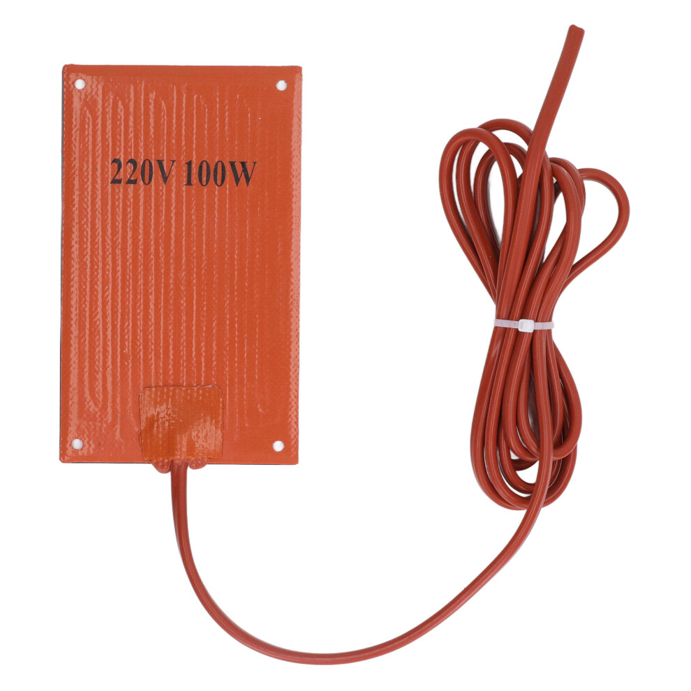 (100W) Silicone Rubber Heating Pad 90x150mm AC220V Electric Cabinet