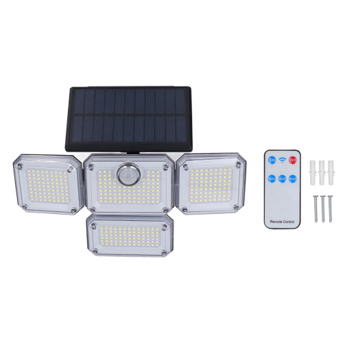 Solar-Straßenlaterne 4 drehbare Köpfe IP64 hitzebeständig