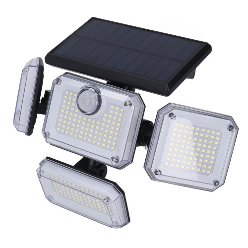 Solar-Straßenlaterne 4 drehbare Köpfe IP64 hitzebeständig 2