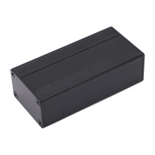 Aluminium-Projektbox Sandgestrahlt Schwarz 1.25-1.5mm